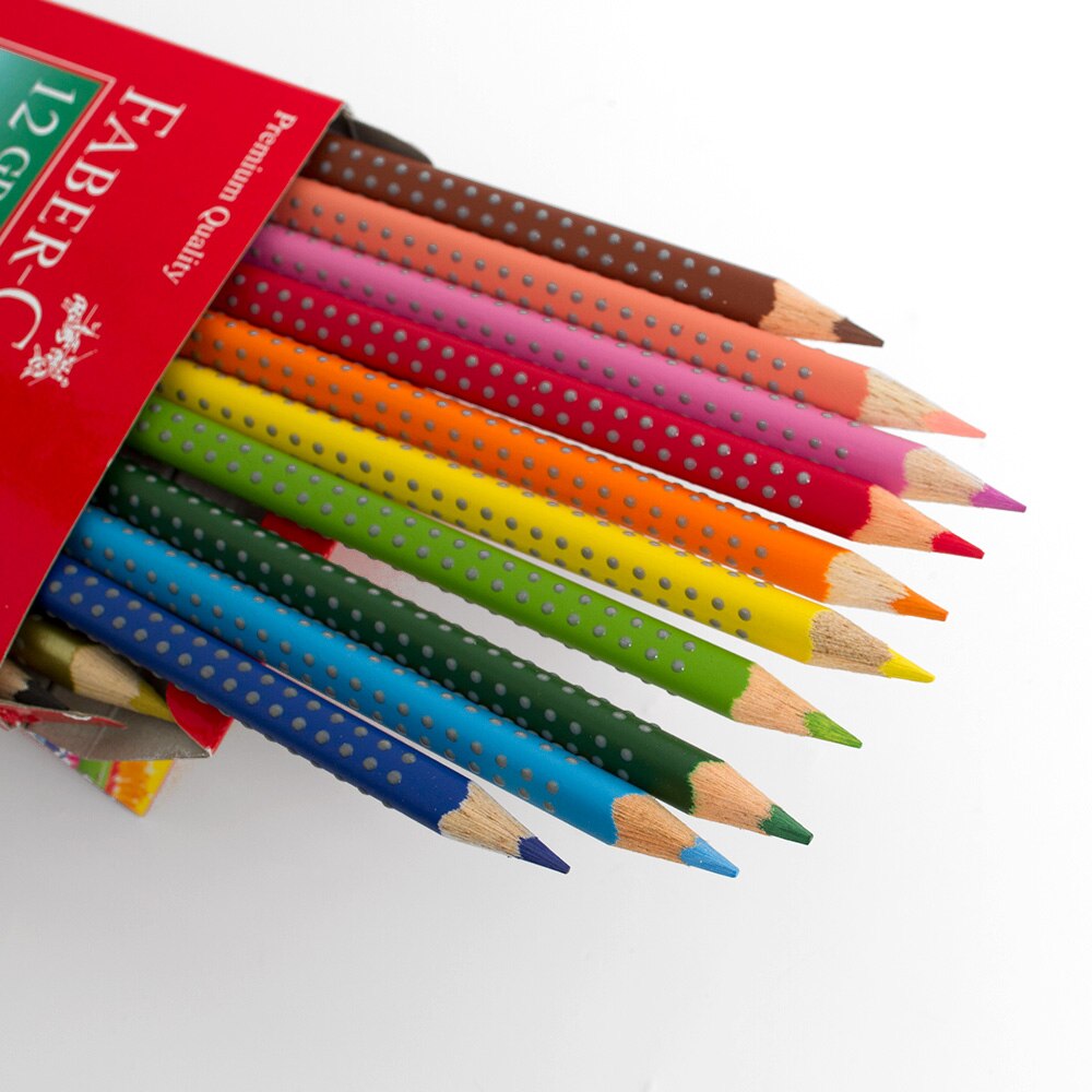 Faber Castel, Grip, Colored EcoPencil, 12 Color, Set